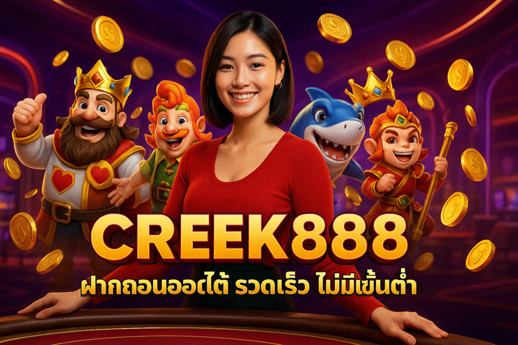 CREEK888 ฝากถอนออโต้ รวดเร็ว ไม่มีขั้นต่ำ