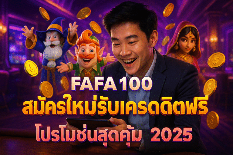 FAFA100 สมัครใหม่รับเครดิตฟรี โปรโมชั่นสุดคุ้ม 2025